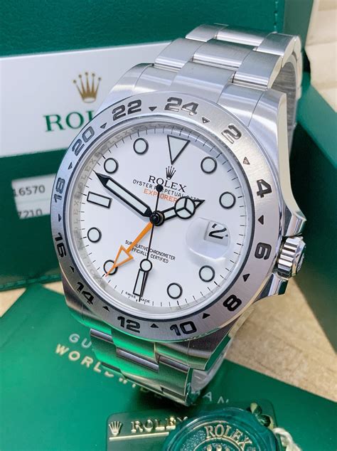 rolex explorer 2 white dial for sale|explorer 2 Rolex 42mm.